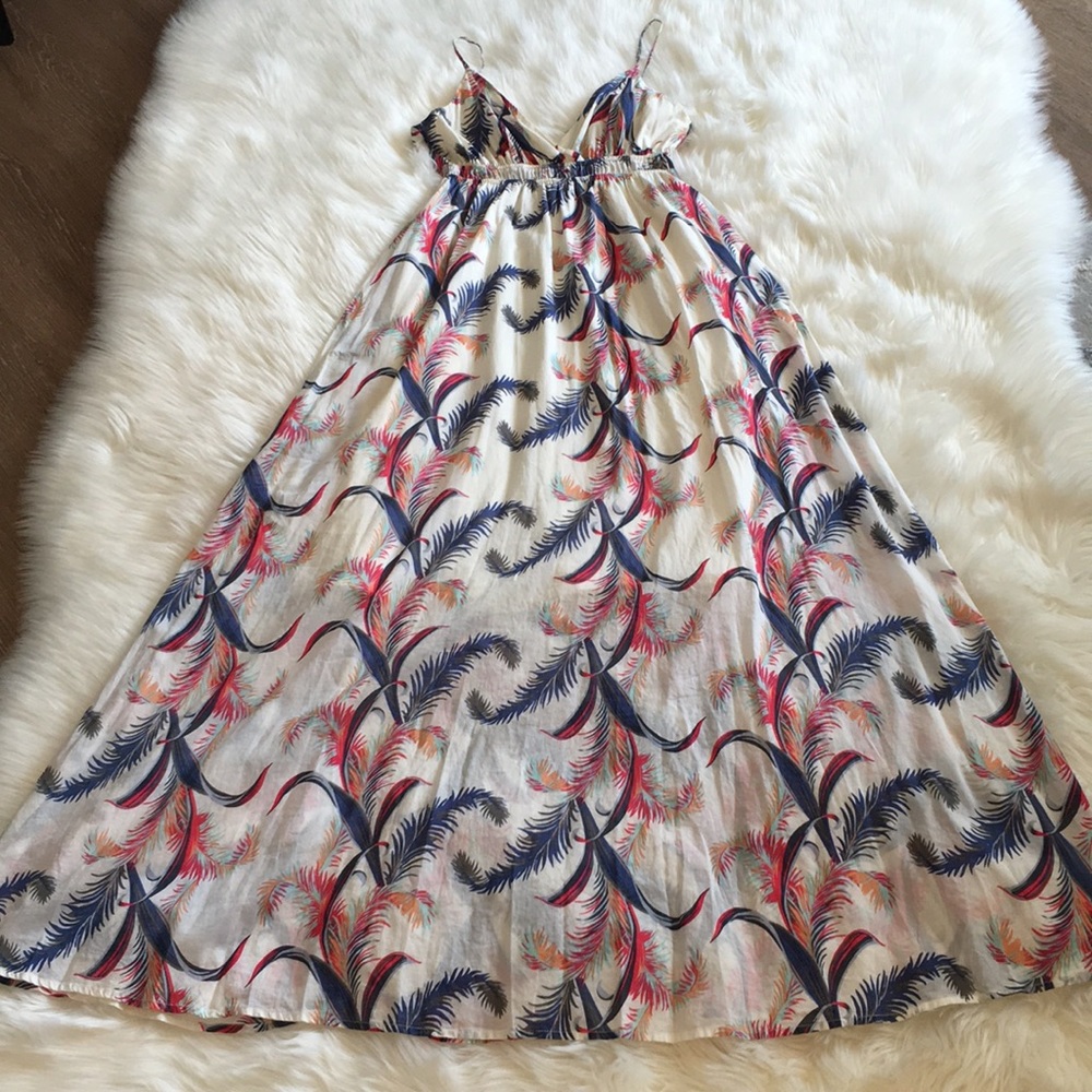 Quicksilver Tropical Feather Print Maxi Dress - Picture 4 of 15
